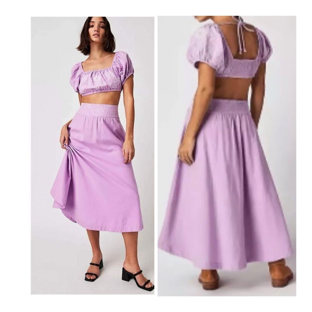 New Free People Lotus Set skirt and top Size S